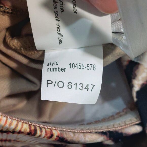 New! Seafolly Australia Women's 6 Wrap Front 1-Piece Swimsuit Animal Print - Picture 8 of 10